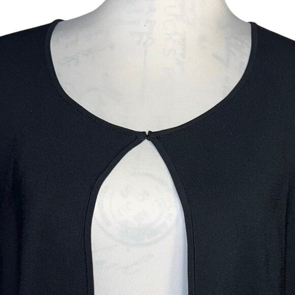 classiques entier By Nordstrom Women XL Heavy Ponte Ribbed Stretch Crop Jacket - Picture 5 of 9